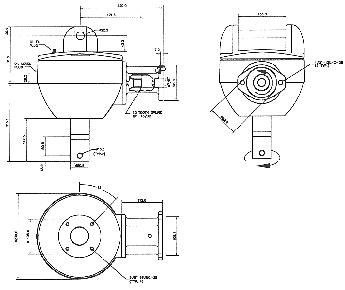 Hydraulic Post Hole Digger Gearboxes Bare Co